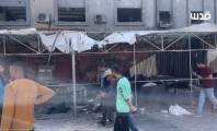 مجزرة مروعة باستهداف مطعم وسوق شعبي وسط عزة
