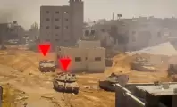 القسام تفجّر "ميركفاه" وجرافة عسكرية جنوب خانيونس 