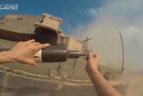 "صورة لأجل التاريخ".. فيديو جديد للقسام بجانب دبابة للاحتلال من مسافة صفر
