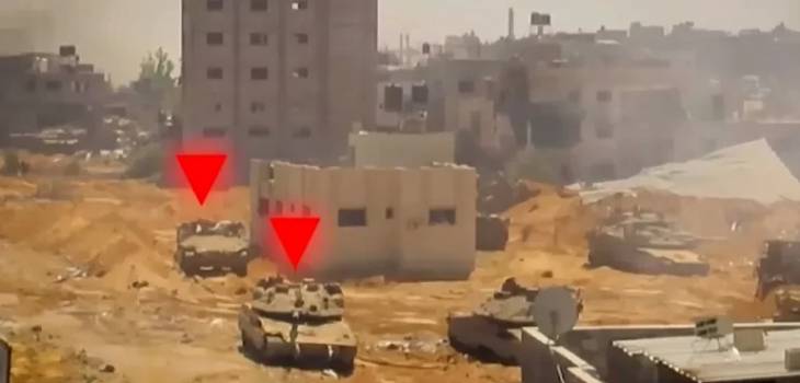 القسام تفجّر "ميركفاه" وجرافة عسكرية جنوب خانيونس 