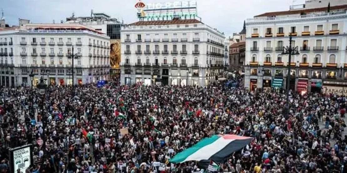 60 مدينة مغربية و90 إسبانية تخرج في مظاهرات دعمًا لفلسطين 