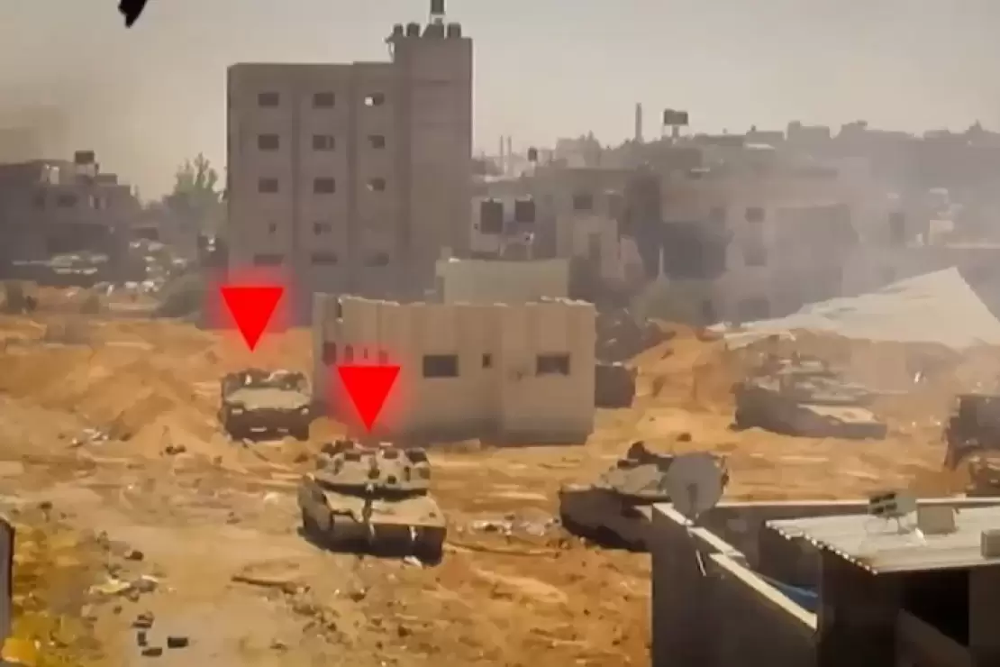 القسام تفجّر "ميركفاه" وجرافة عسكرية جنوب خانيونس 