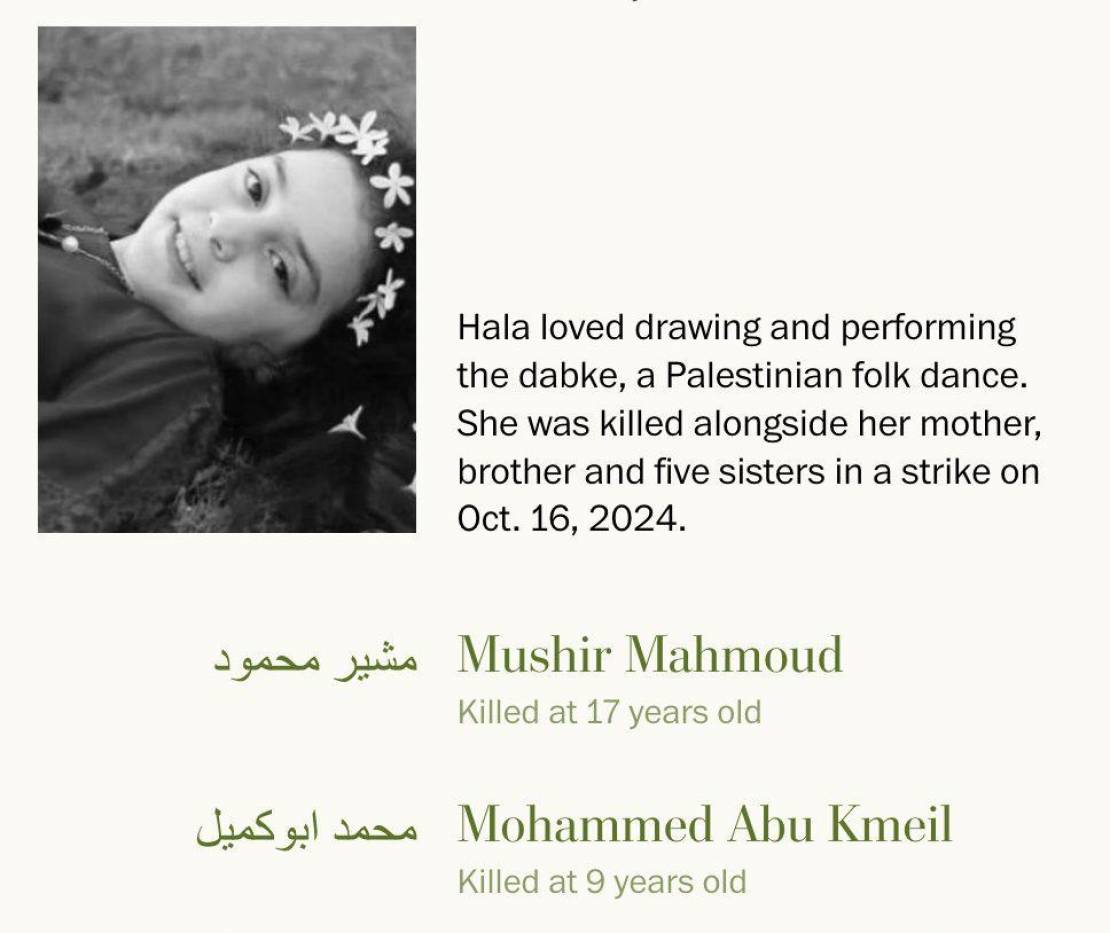 “هذه أسماؤهم”.. واشنطن بوست توثق أسماء أكثر من 18,500 طفل استُشهدوا في غزة