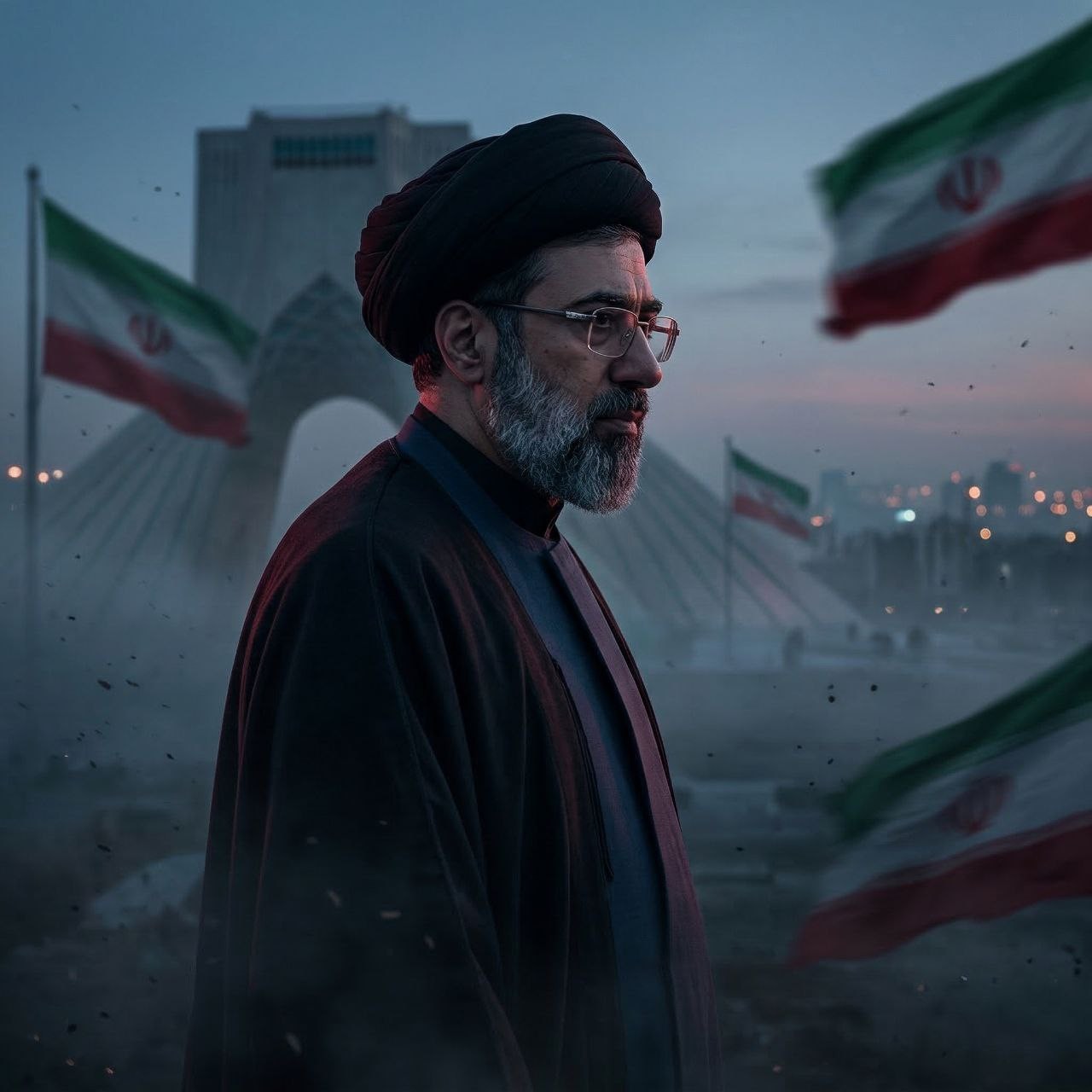 فلسطين – خلفا لوالده مجتبى خامنئي في منصب المرشد الأعلى لإيران