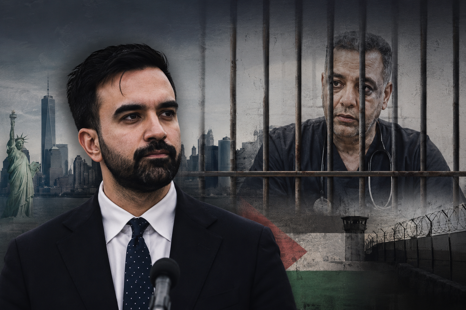 فلسطين – عمدة نيويورك يطالب بالإفراج عن الطبيب حسام أبو صفية: لماذا انتظر أكثر من 18 شهرا لينال حريته؟ فلسطين – عمدة نيويورك يطالب بالإفراج عن الطبيب حسام أبو صفية: لماذا انتظر أكثر من 18 شهرا لينال حريته؟